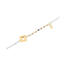 Gülaylar - Altın 14 Ayar Çiçek Bileklik N11.16598 Sarı Altın