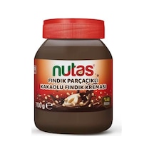 Nutas Fındık Parçacıklı Kakaolu Fındık Kreması 700g Cam Kavanoz
