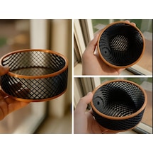 Geometrik Kafes Tasarım 3d Yazıcı Üretimi Dekoratif Masaüstü Düzenleyici Ve Çok Amaçlı Saklama Kabı