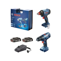 Bosch GSR 180-LI + GDX 180-LI(2x2Ah;Plastik) Somun Sıkma Makinesi - 06019G5222