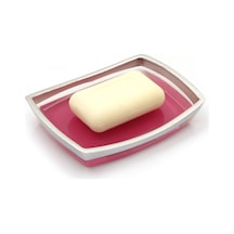 Sabunluk Gri Pembe Poliresin 14x10x2cm