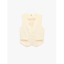 Koton Vests Kırık Beyaz 7wak20022uw Ekru