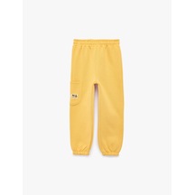 Koton Beli Lastikli Şardonlu Cep Detaylı Jogger Eşofman Altı Hardal 7wmb40018tk