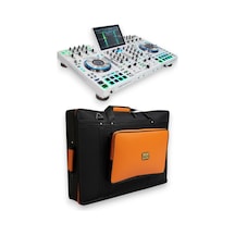 Prime 4+ Setup İçin Uyumlu Soft Case Taşıma Çantası. Siyah Turuncu.