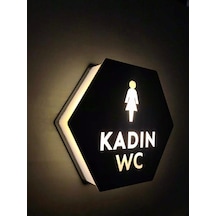 Honeycomb Serisi Işıklı Erkek&Kadın&Engelli Wc Yönlendirme Seti