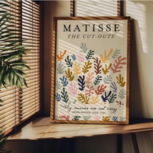 Tr Matisse Çerçevesiz Poster, Modern Dekoratif Çerçevesiz Poster, Tablo, Matisse-14, 30 X 40