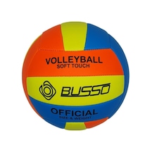 Busso Soft Touch Voleybol Topu Sarı - Turuncu - Mavi Çok Renkli
