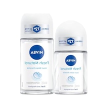 Nıvea Kadın Roll-on Deodorant Fresh Natural 50ml Ve Mini Roll-on 25ml, 72 Saat Anti-perspirant Terlemeye Karşı Koruma
