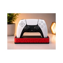 Ps5 Uyumlu Dualsense Oyun Kolu Standı Masaüstü Controller Tutucu Dekoratif Gamepad Standı Kırmızı