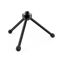 Fıfıne Kaymaz Kauçuk Ayaklı Masaüstü Mikrofonu İçin Tripod Standı, Sağlam Metal Yapı, Oyun, Podcasting, Toplantılar, Sohbet İçin Katlanabilir Masa Mikrofonu Standı