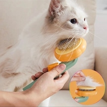Teknoclass Yeni Nesil Tuşlu Evcil Hayvan Tarağı Otomatik Temizlenen Kedi Köpek Fırçası Tüy Toplayıc