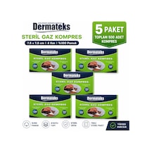 Dermateks Steril Spanç Kompres 7.5 x 7.5 CM 500 Adet