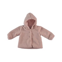 Dear Enika Monaroza Kız Bebek Peluş Pembe Bebek Mont 22-533 001
