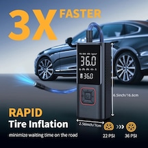 Primepickings Portable Air Compressor 8006 3x Daha Hizli Lastik Sisme Cihazi 150psı Kablosuz Elektrikli Hava Pompasi Araba Bisiklet Motor Icin