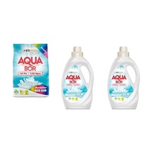 Aquabor Doğal Mineralli 4 Kg Renkliler + Sıvı Beyaz + Sıvı Beyaz 3 Lü Set