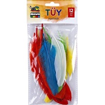 Tüy Renkli Karışık 12 Adet Px