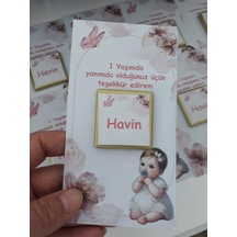 Farklı Market 20 Adet Bebek Çikolatası Pembe