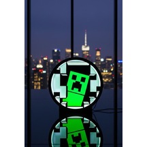 Minecraft Creeper Tasarımlı Dekoratif Aydınlatma Gece Lambası Led Çok Renkli