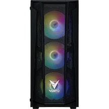 Vento VG15FE 550W 4X120 MM RGB Fan Oyuncu Bilgisayar Kasası Siyah