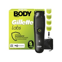 Gillettelabs İ5 Body + Skinfirst Teknolojisine Sahip Erkekler İçin Intimate Tıraş Makinesi - Vücut Ve Mahrem Bölge İçin Erkekler İçin Intimate Tıraş Makinesi, Suya Dayanıklı - Siyah/yeşil Diğer