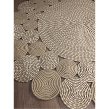 Jüt Halı El Yapımı Daire Model:308