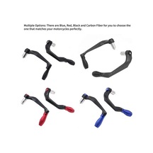 Pazly Evrensel Motosiklet Fren Debriyaj Kolu Koruyucu - Abs, Yamaha R3/r25/yzf R6 İçin, Mavi Kırmızı Siyah Karbon Fiber Renk