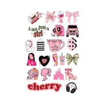 Sticker Seti 22 Adet Sticker Apple Uyumlu Macbook Notebook Tablet Telefon Ajanda Laptop Defter Sticker Seti