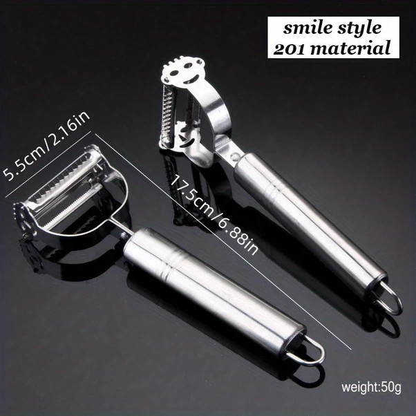 Cordial Yüksek Kalite Paslanmaz Çelik Sebze Meyve Rende Soyucu Silvery Gümüş Rengi