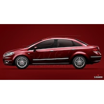 S-Dizayn  Fiat Linea Kapı Koruma Çıtası Krom 2007 Üzeri