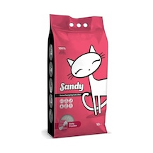 Sandy Sodyum Bentonit Ultra Topaklaşan Bebek Pudralı Doğal Kedi Kumu 10 KG