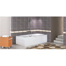 Shower Poleti 90X190 CM Su Taşmalı Küvet