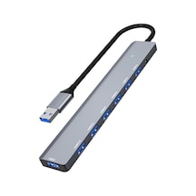 7in1 Usb To Usb Çoklayıcı 7 Port Usb3.0 Hub Power Güç Destekli 5g