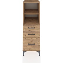Kronos Dolap 2 Raflı 3 Çekmeceli 44x59x134 Çam-çam Atlas Çam