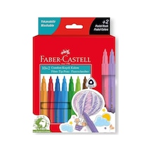 Faber Comfort Keçeli Kalem 10 + 2 Pastel Renk