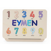 İsimli Ahşap Bebek Puzzle, Eğitici Öğretici Sayılar Motessori Oyuncak Kişiye Özel Hediye Set 1