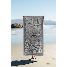 Dijital Baskı Plaj Deniz Havlusu Modern Desenli Peştamal 80x160 Cm Hvl0065 Renkli