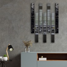 Decorita Dekor Camı | Granit Desenli Cam ve Füme Ayna 7'li Takım Füme
