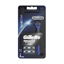 4 Adet Gillette Mach3 Start H+3 Blue Makine + 3 Yedek