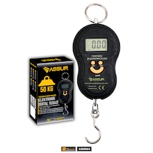 Assur Asr8064 Dijital El Terazisi 4 Ayrı Birim Hassas 50 Kg Kantar Terazi Siyah