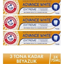 Arm&Hammer 3 Tona Kadar Beyazlatıcı Diş Macunu - Advance White 3 x 75 ML
