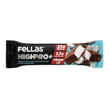 Fellas Çikolatalı Kaplamalı Hindistan Cevizli Highpro Protein Bar 50 G - 7 Adet Tarı