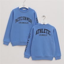 Wanex Erkek Çocuk Uzun Kol Kalın Sweatshirt - 16209 Mavi