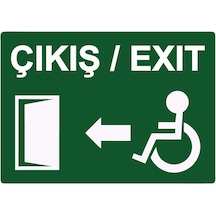 Çıkış/exıt İsg Uyarı Levhası Pvc A4 21x30 Cm