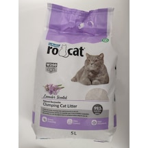 Rocat Lavanta Kokulu Topaklaşan İnce Bentonit Kedi Kumu 5 L