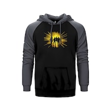 Metallica Lux Æterna Grup Gri Renk Reglan Kol Kapşonlu Sweatshirt Gri