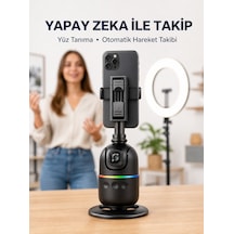Telefon Ve Kamera Uyumlu 360 Otomatik Takipli Akıllı Masa Tripodu Yeni Nesil