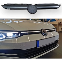 Autogp Vw Golf 8 R Ön Panjur Izgara Ledli Krom Şerit 2020+ Agp-sm-glf8-grl-01