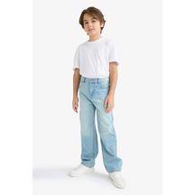Defacto Erkek Çocuk Wide Leg Geniş Paça Pantolon F0452a825aunm28 Mavi