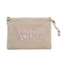 Positive Energy Krem Clutch Astarlı Cüzdan / El Çantası