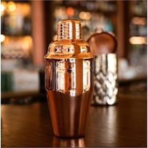 Kokteyl Shaker Seti, Bakır Rengi Paslanmaz Çelik Bar Seti